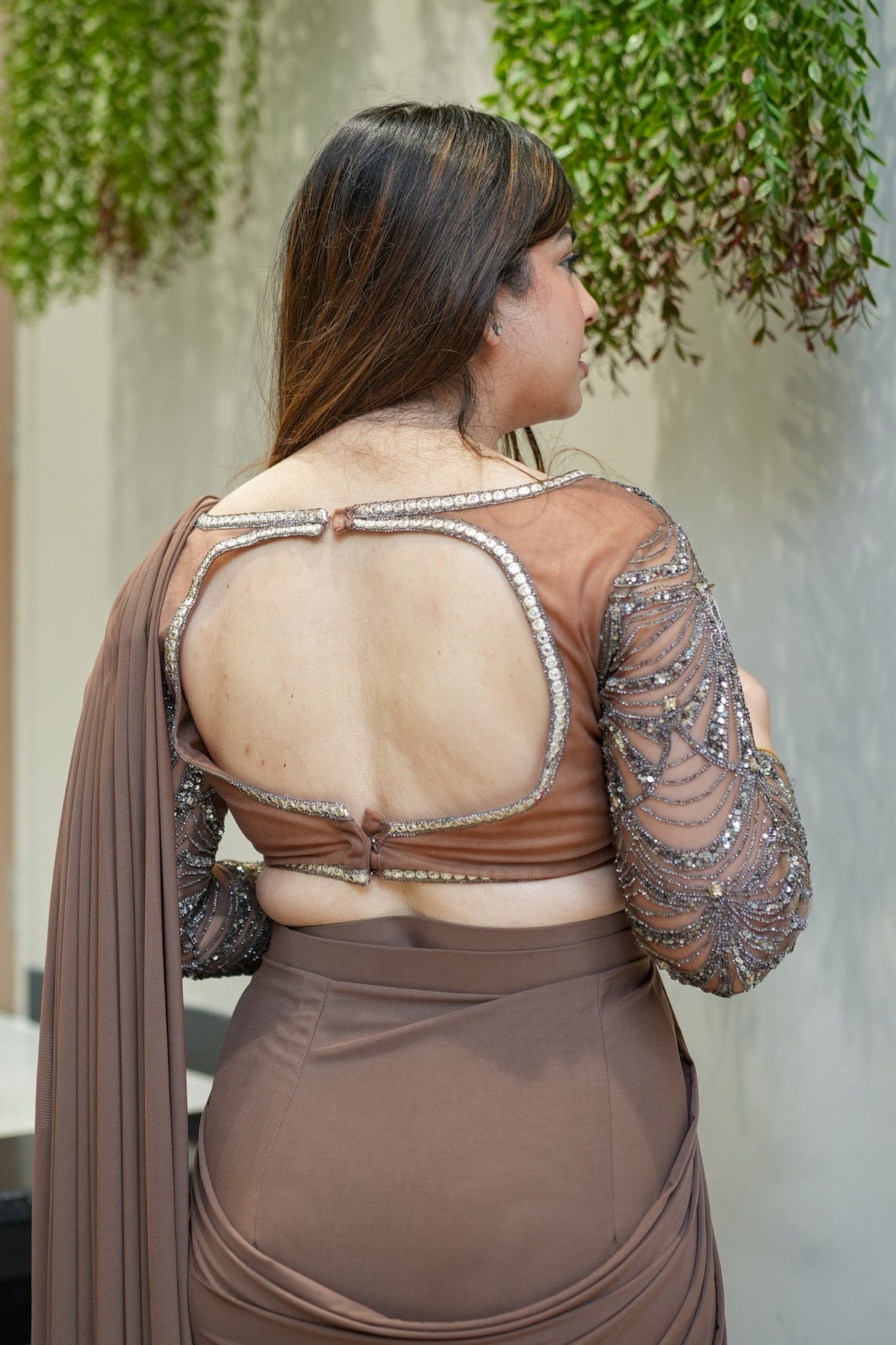 Vani Hand Embroidered Drape Saree