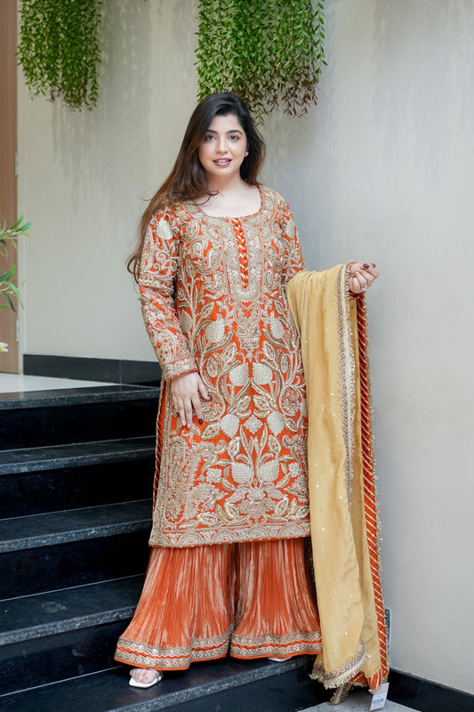 Yuvisha Hand Embroidered Suit Set
