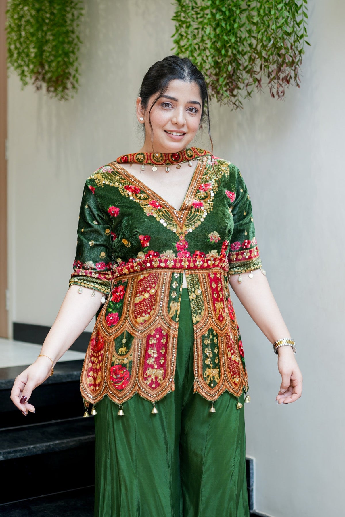 Ramani Hand Embroidered Sharara Set
