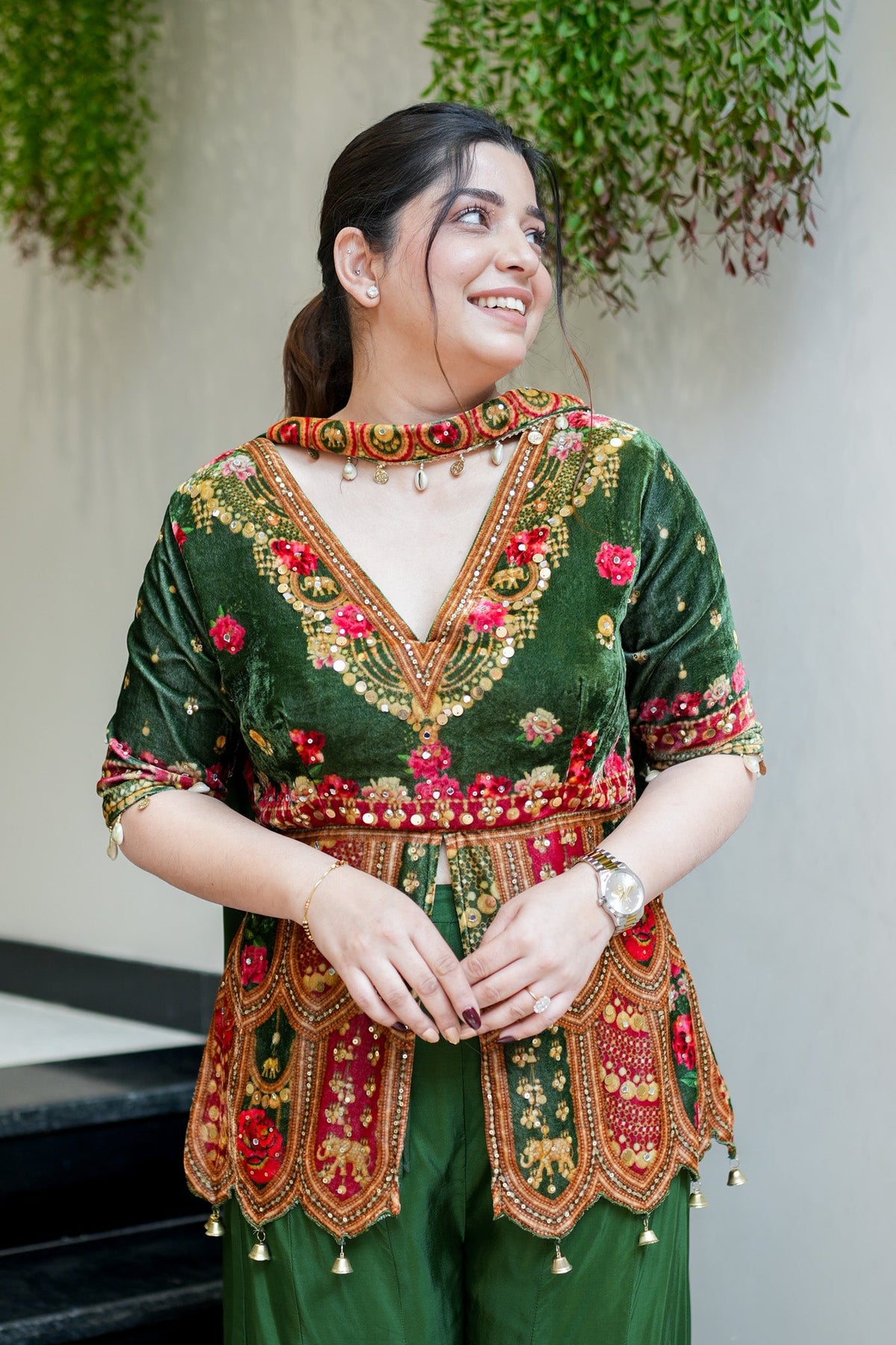 Ramani Hand Embroidered Sharara Set