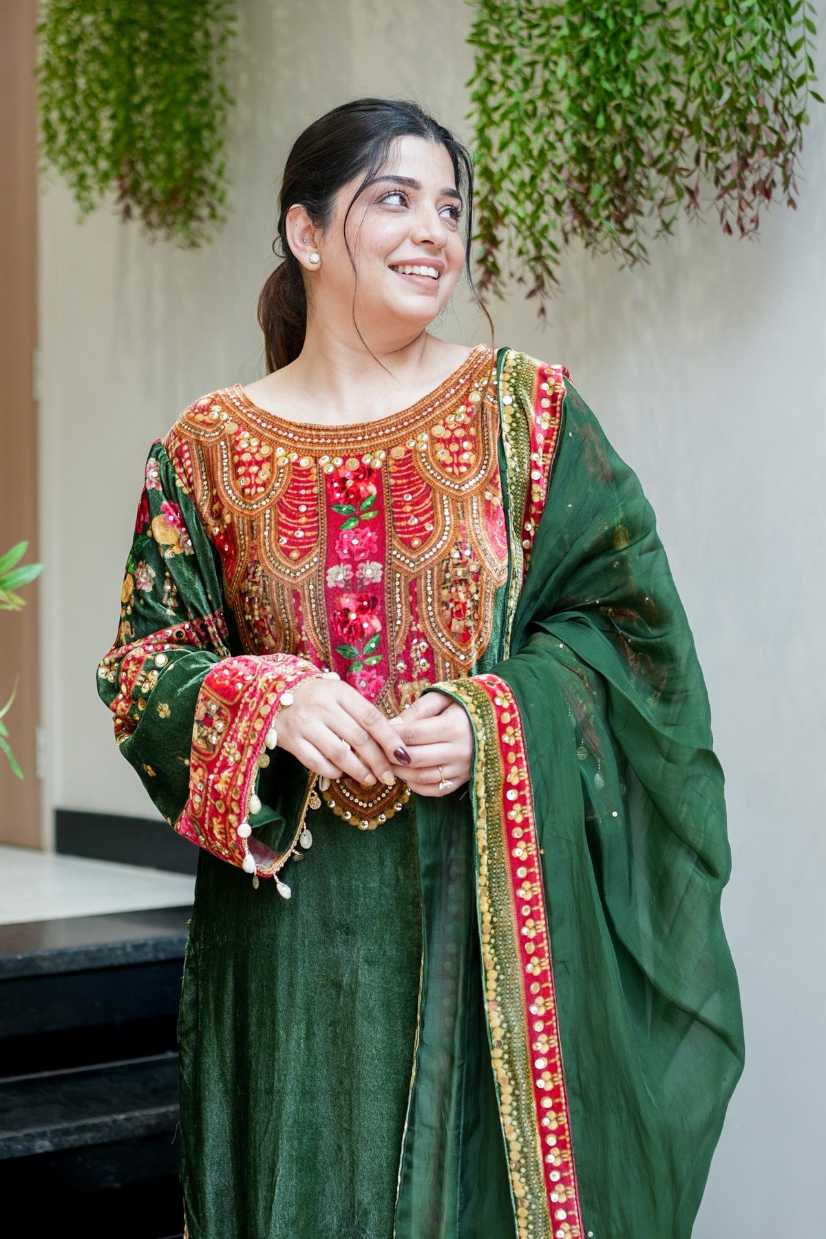 Rijhaya Hand Embroidered Suit Set