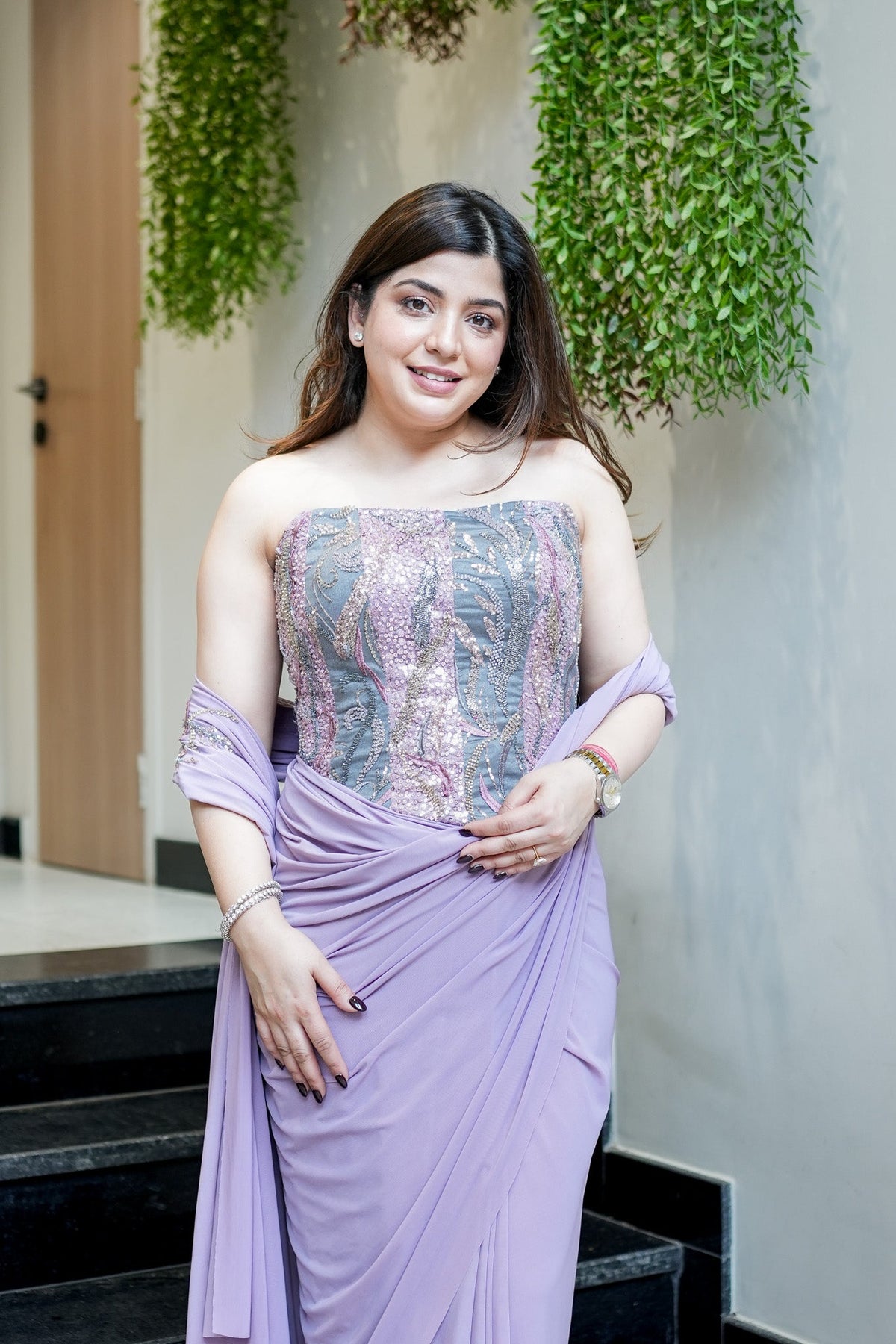 Avni Hand Embroidered Corset Drape Saree