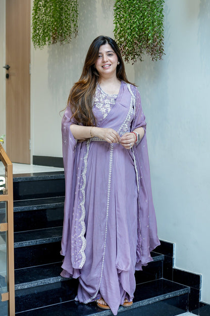 Vinika Embroidered Three Piece Set