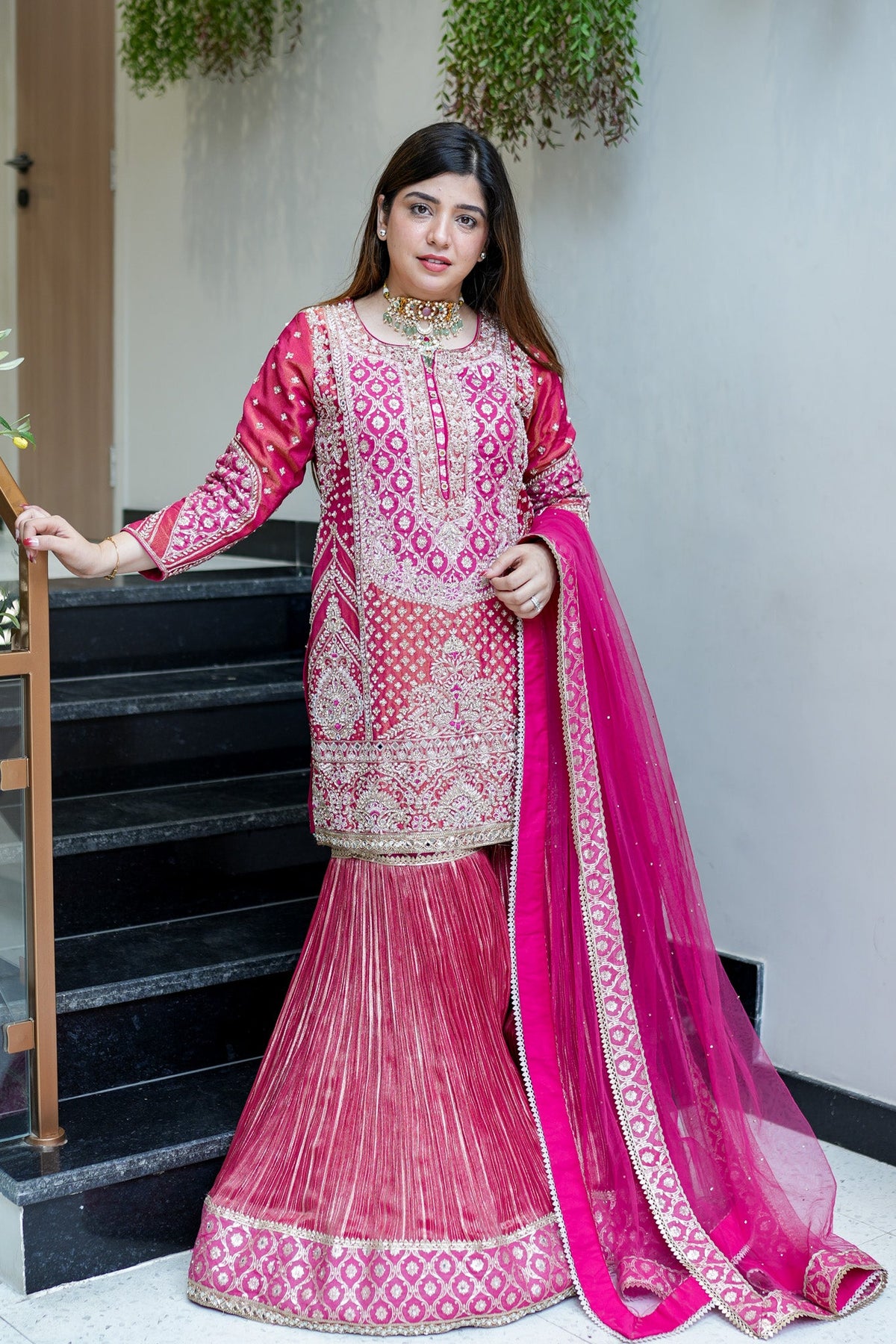 Renaya Hand Embroidered Sharara Set