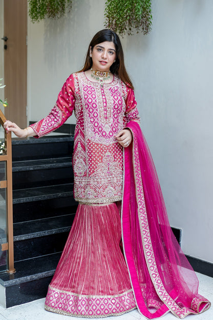 Renaya Hand Embroidered Sharara Set