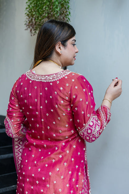 Renaya Hand Embroidered Sharara Set