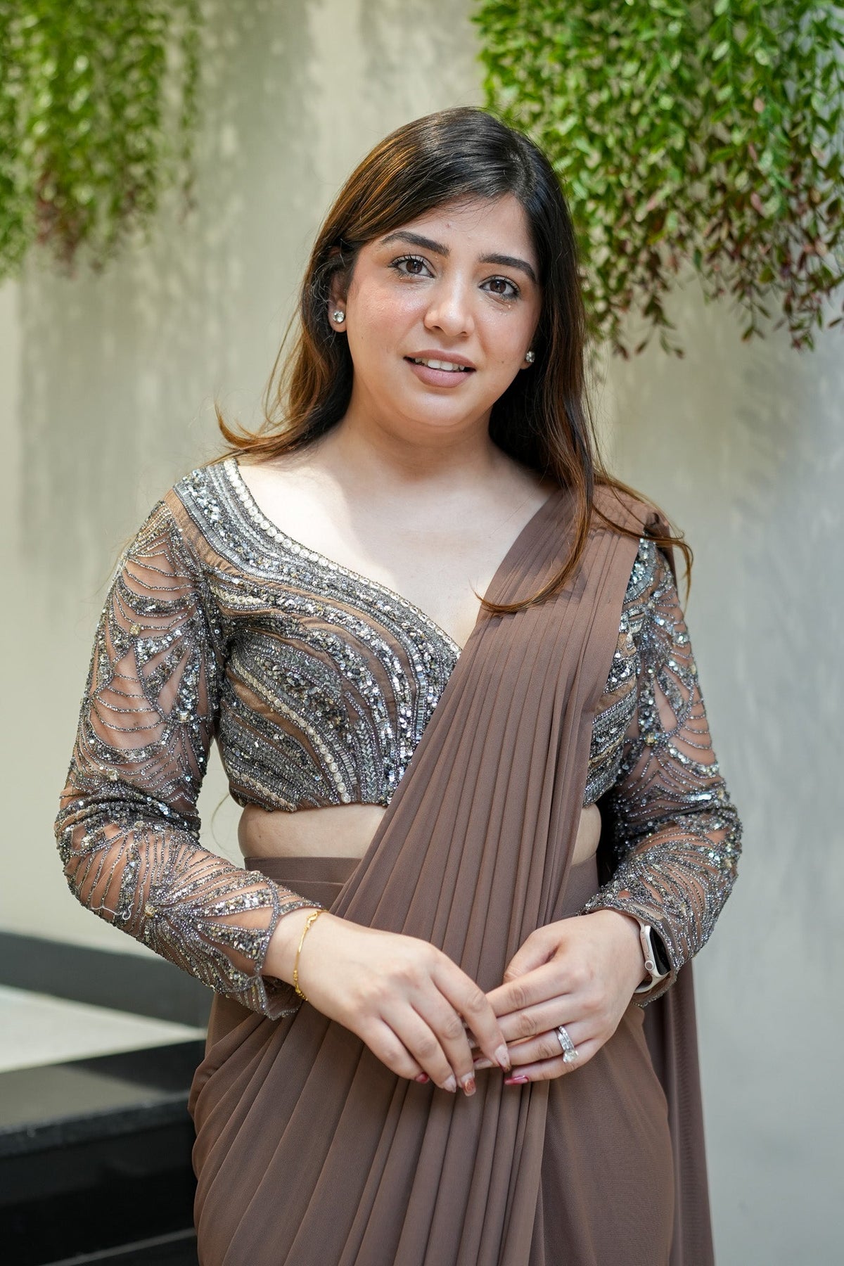 Vani Hand Embroidered Drape Saree