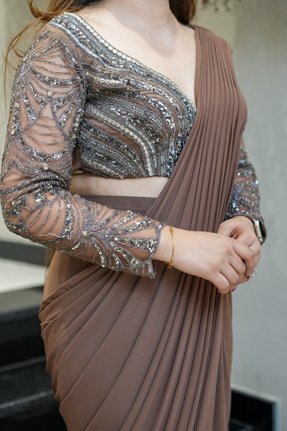 Vani Hand Embroidered Drape Saree