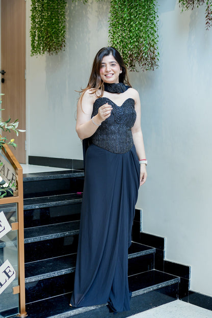 Sehra Corset Drape Saree