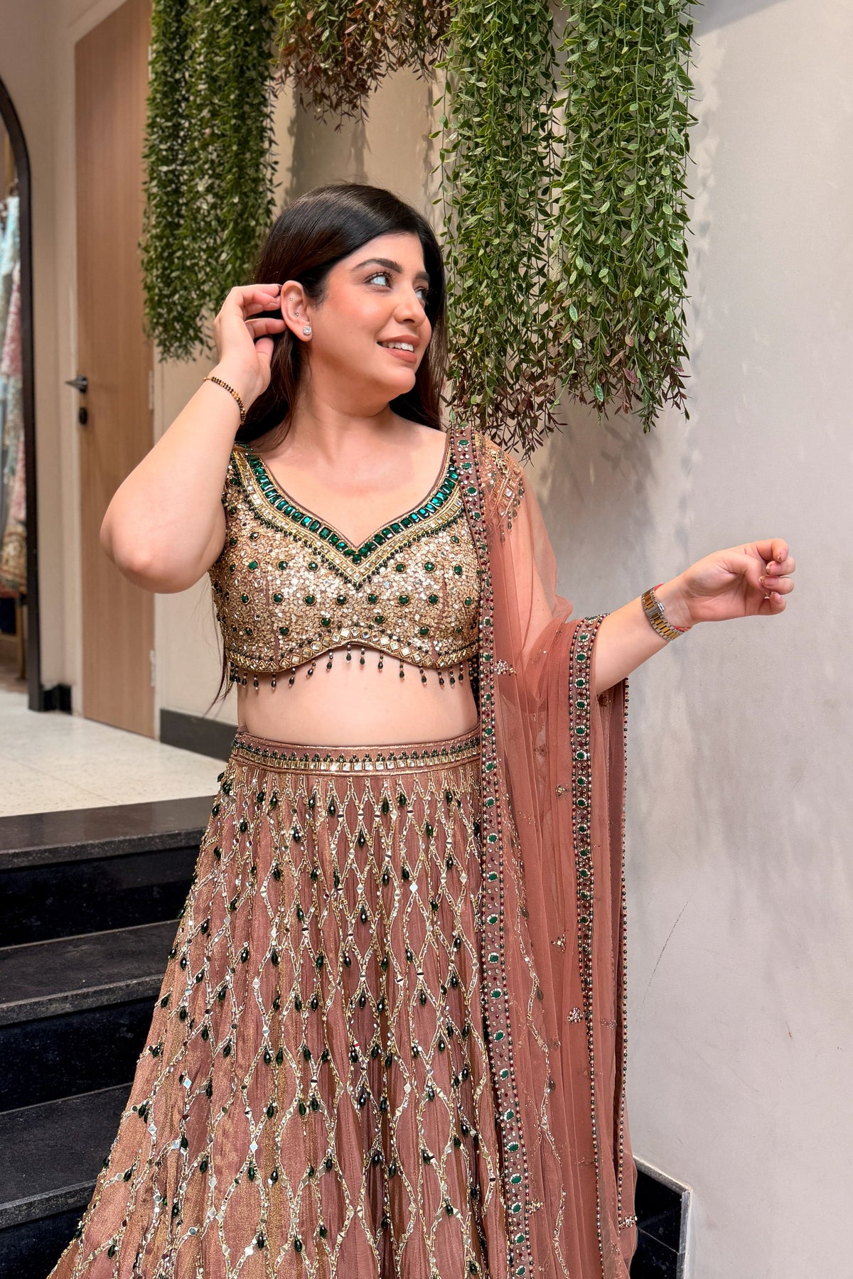 Kairya Hand Embroidered Lehenga