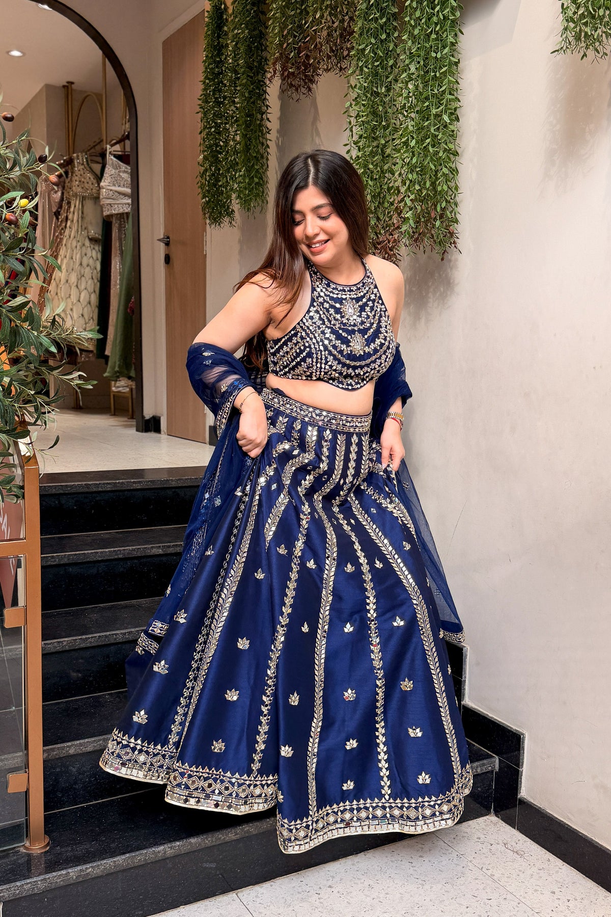 Avelia Hand Embroidered Lehenga