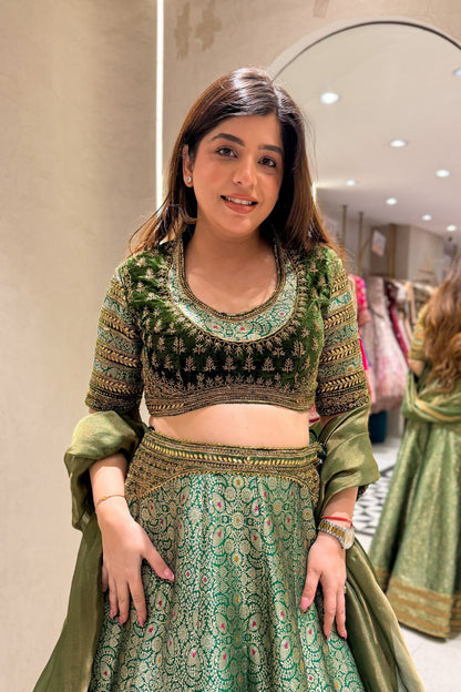 Navrooh Hand Embroidered Lehenga