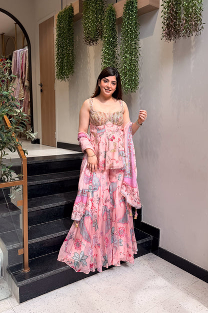 Divija Floral Printed Garara Set