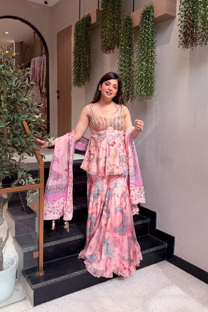 Divija Floral Printed Garara Set