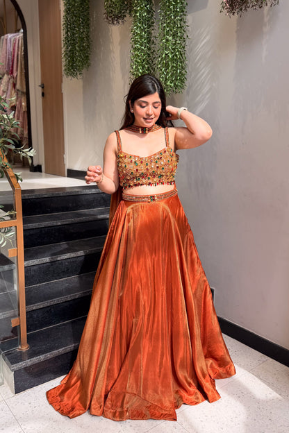 Ivaana Hand Embroidered Lehenga