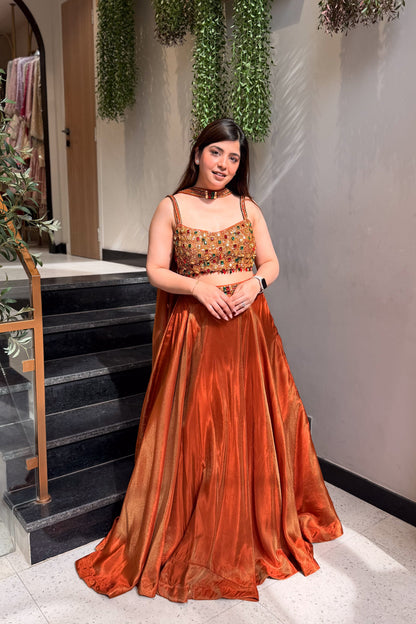 Ivaana Hand Embroidered Lehenga