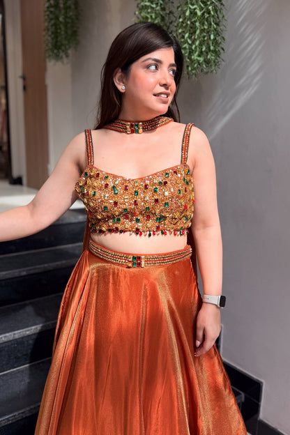 Ivaana Hand Embroidered Lehenga