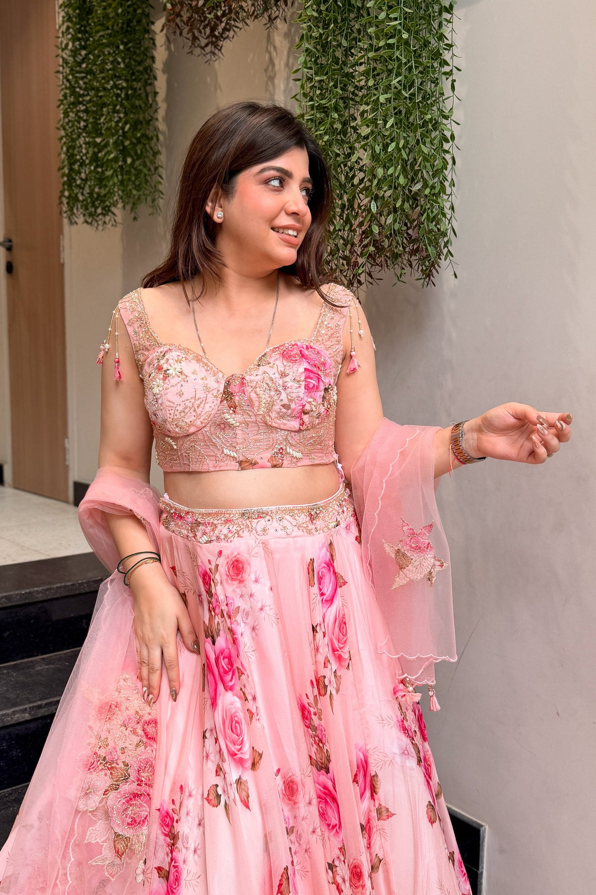Advisha Floral Hand Embroidered Lehenga