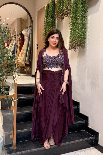 Rishani Hand Embroidered Three Piece Set