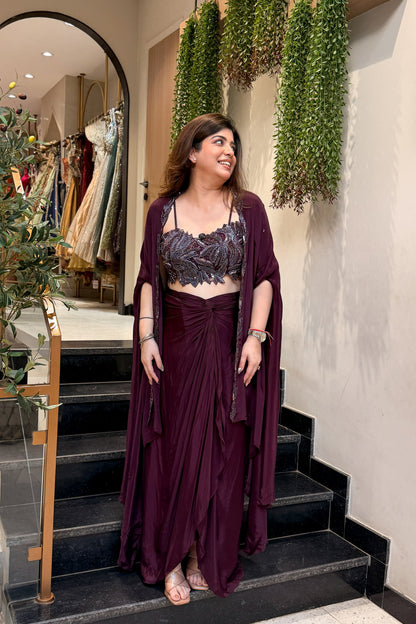 Rishani Hand Embroidered Three Piece Set