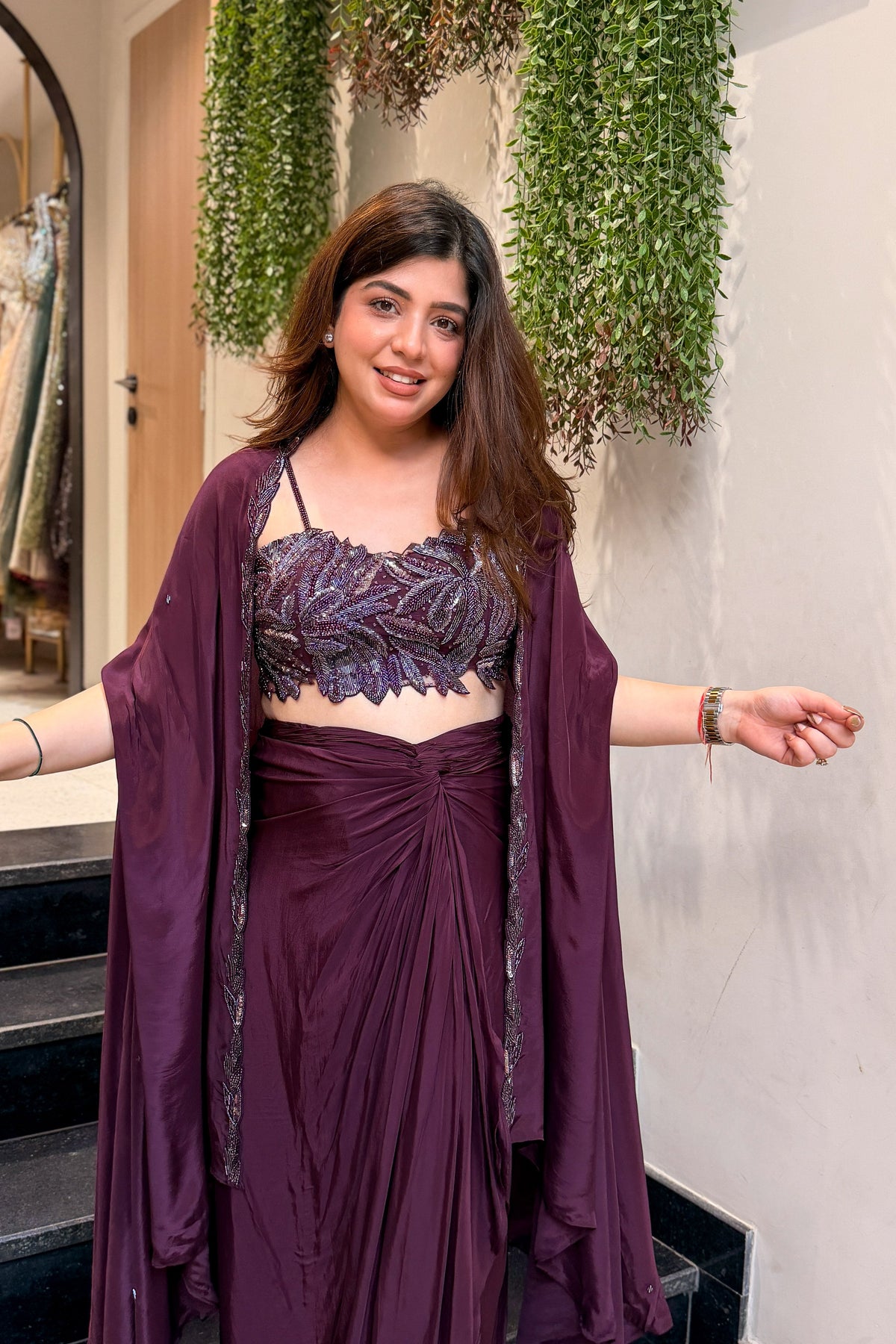 Rishani Hand Embroidered Three Piece Set