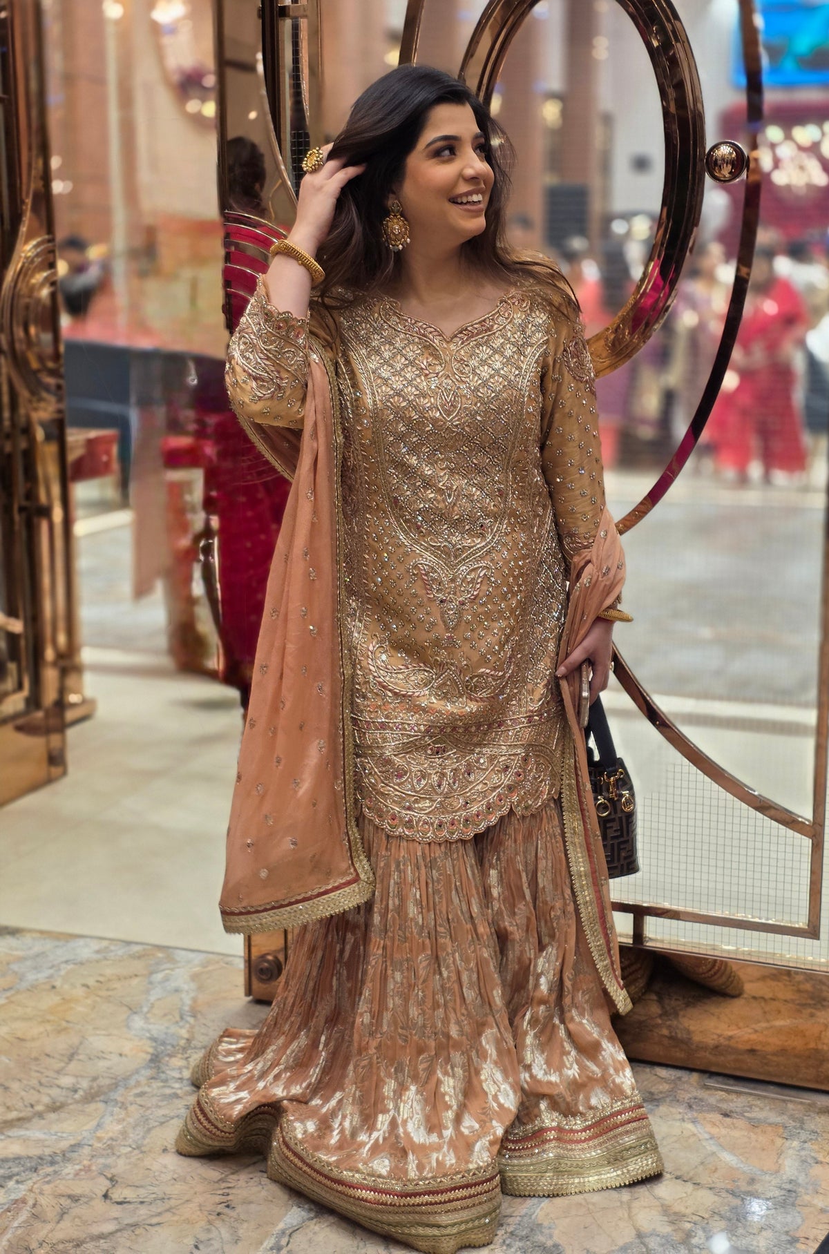 Arshiya Hand Embroidered Sharara Set