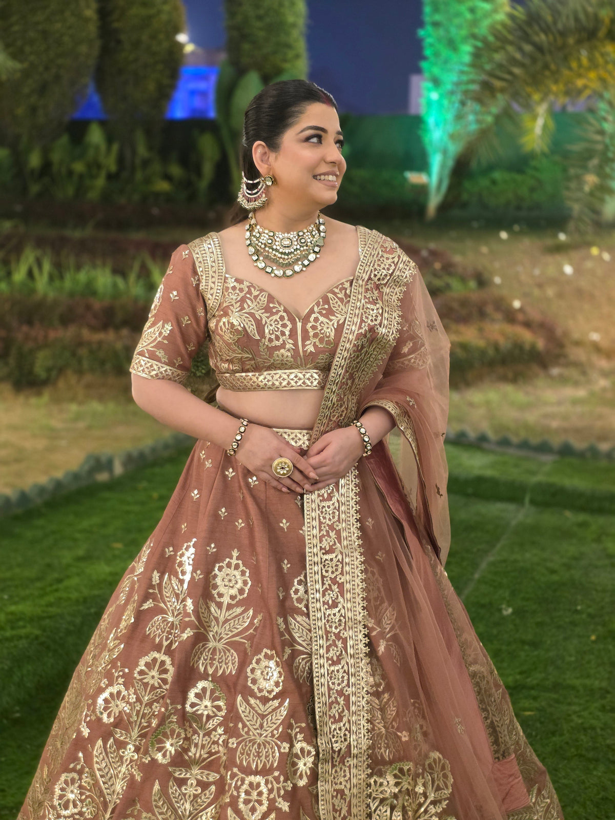 Praniri Hand Embroidered Lehenga