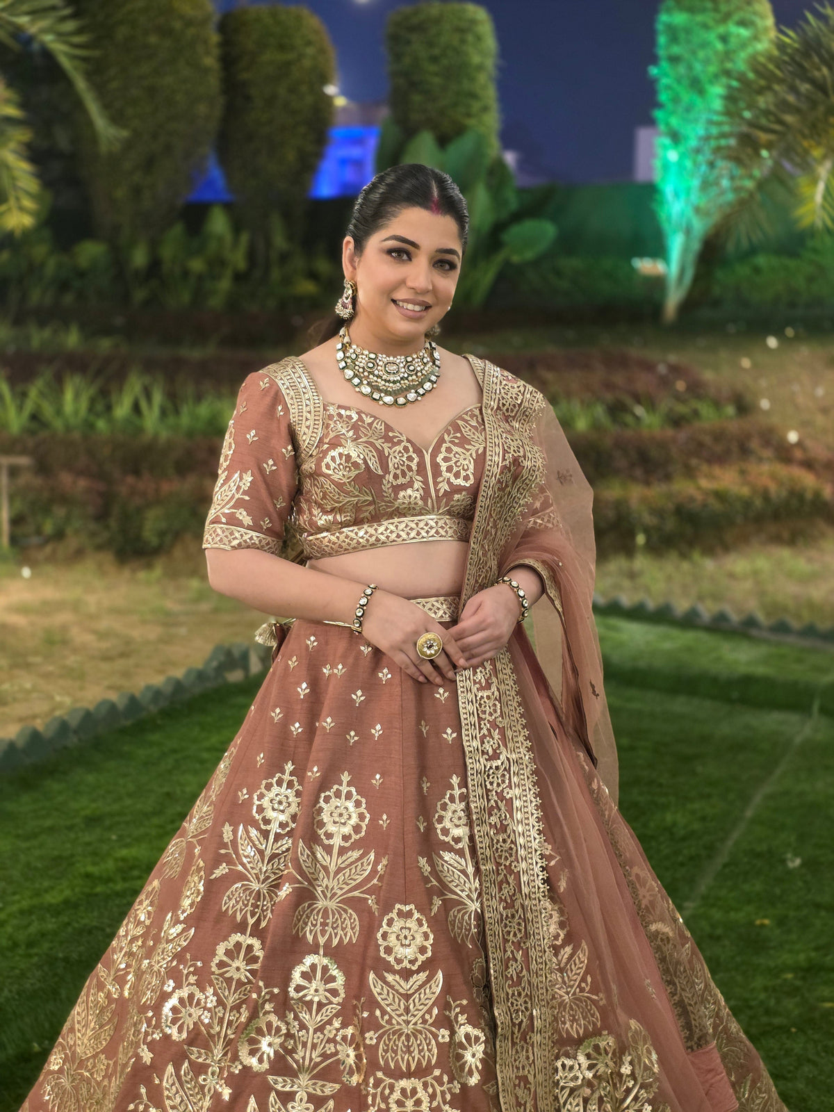 Praniri Hand Embroidered Lehenga