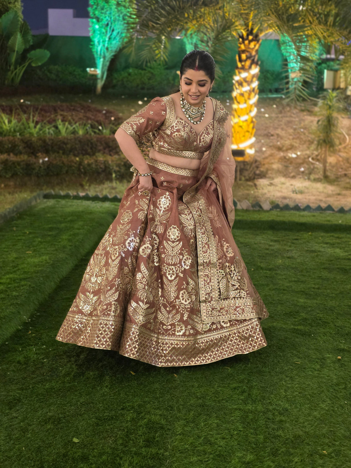Praniri Hand Embroidered Lehenga