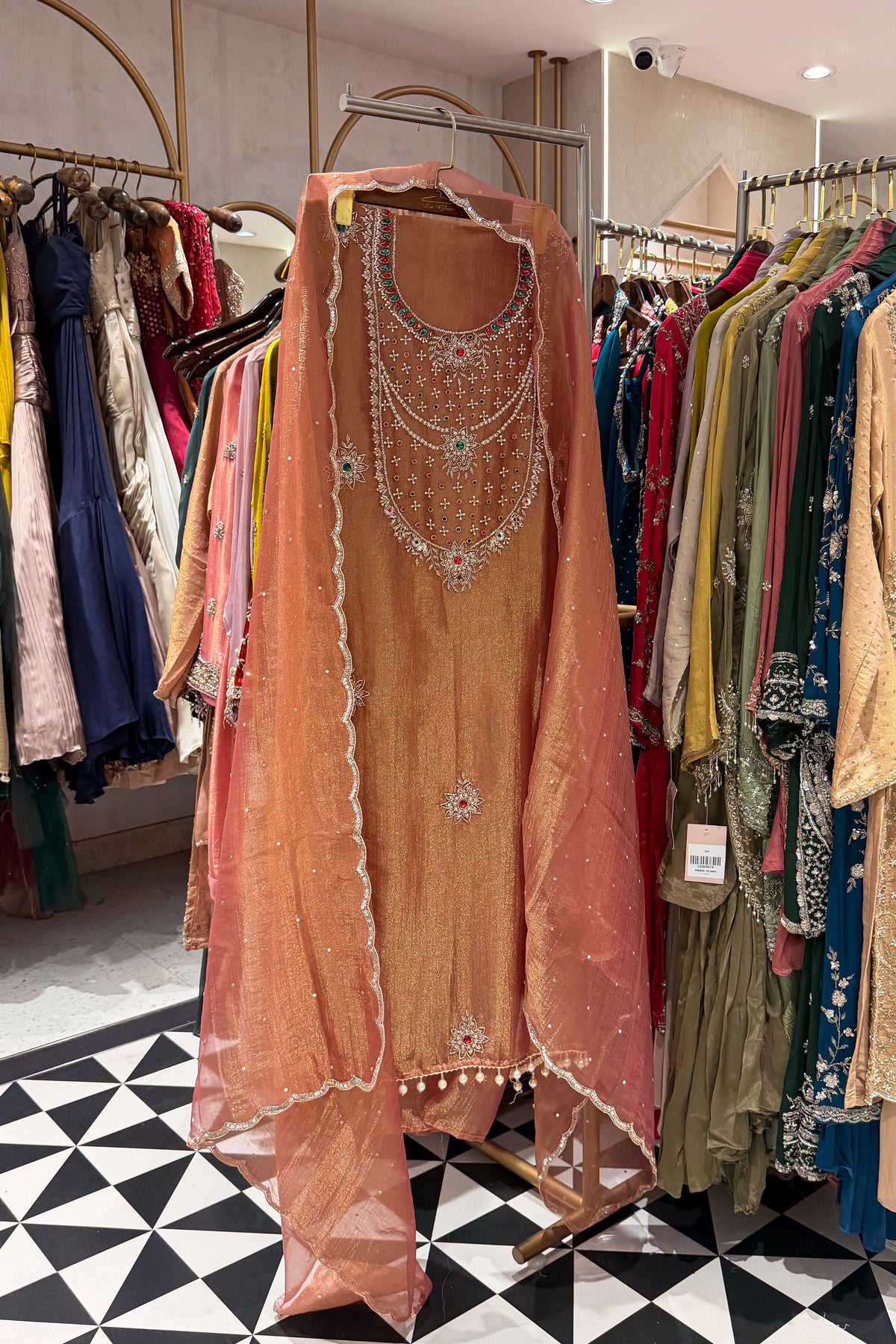 Rimsha Hand Embroidered Unstitched Suit Set