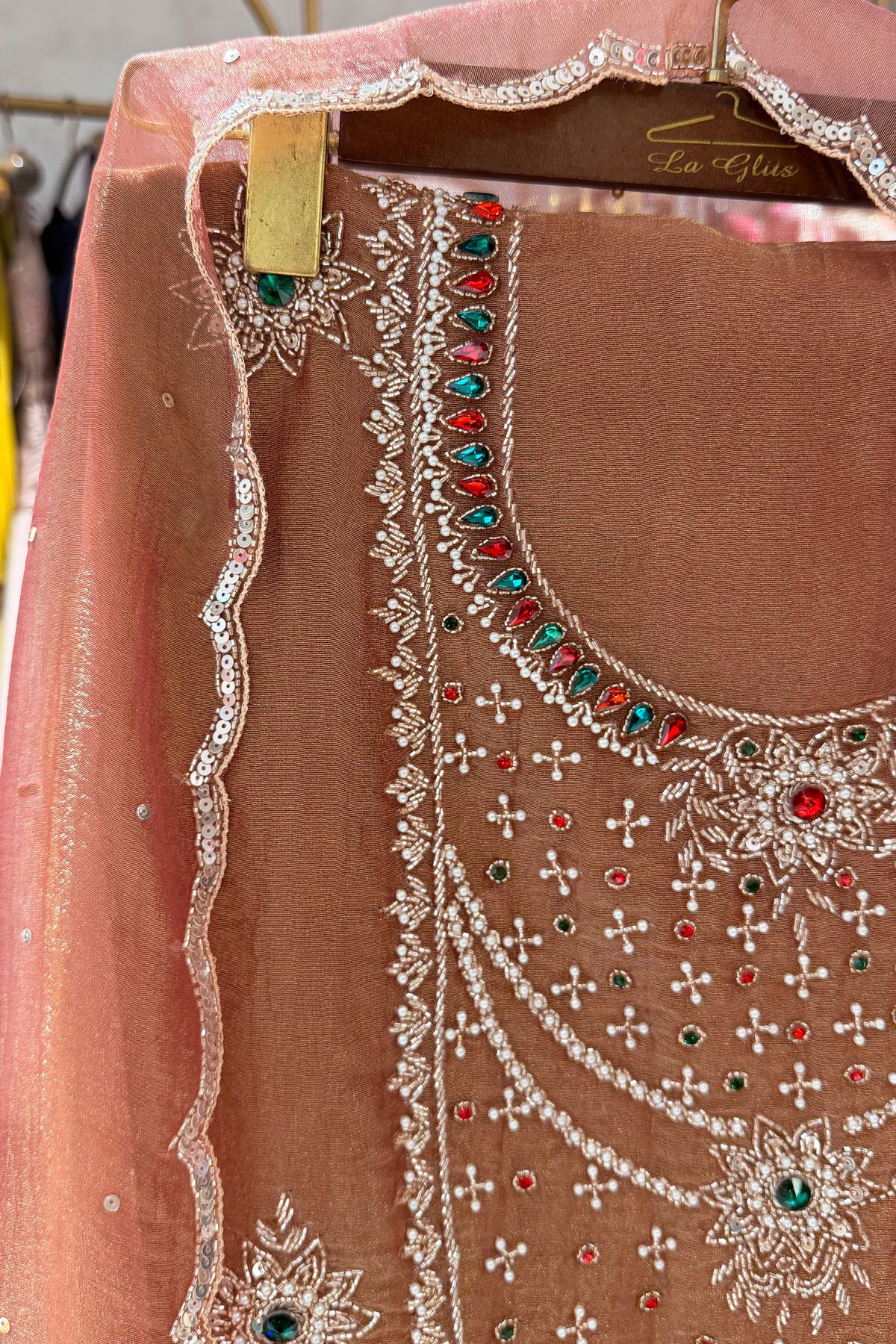 Rimsha Hand Embroidered Unstitched Suit Set
