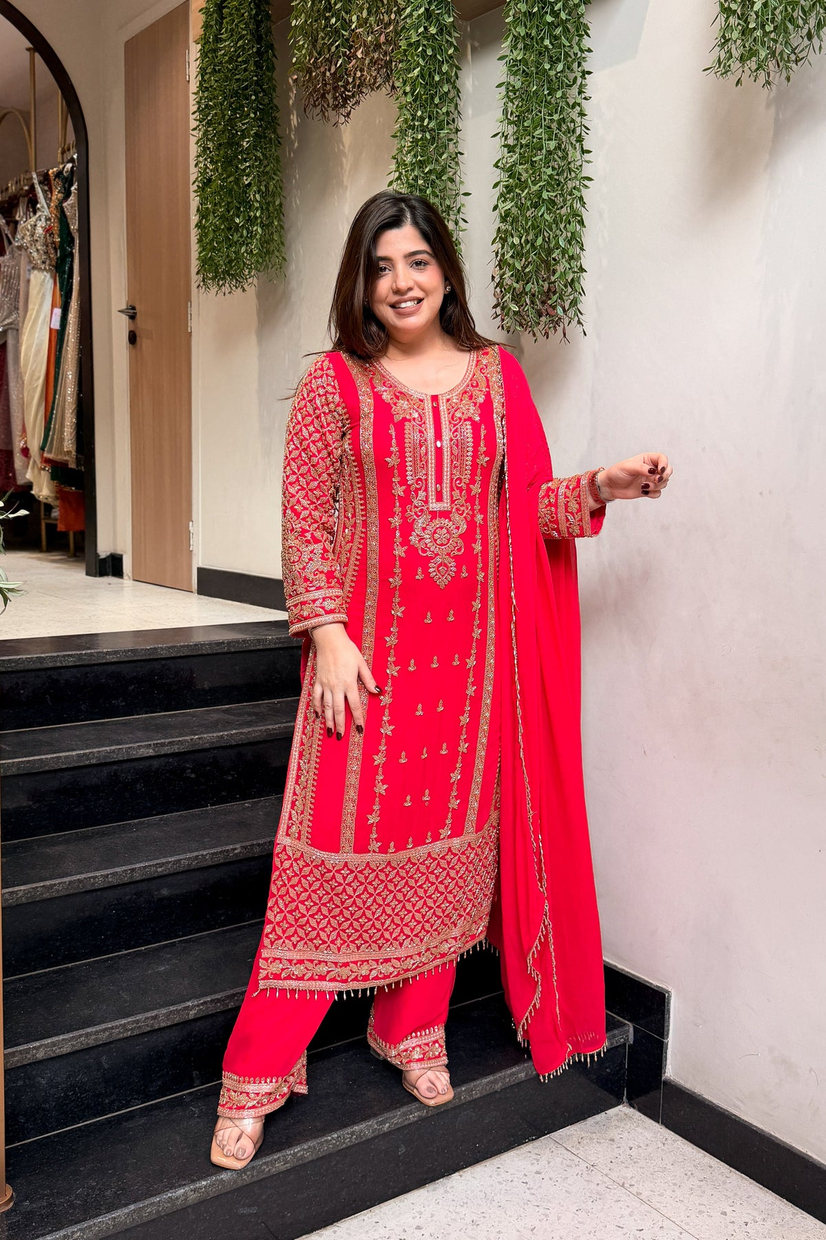 Shamita Hand Embroidered Suit Set