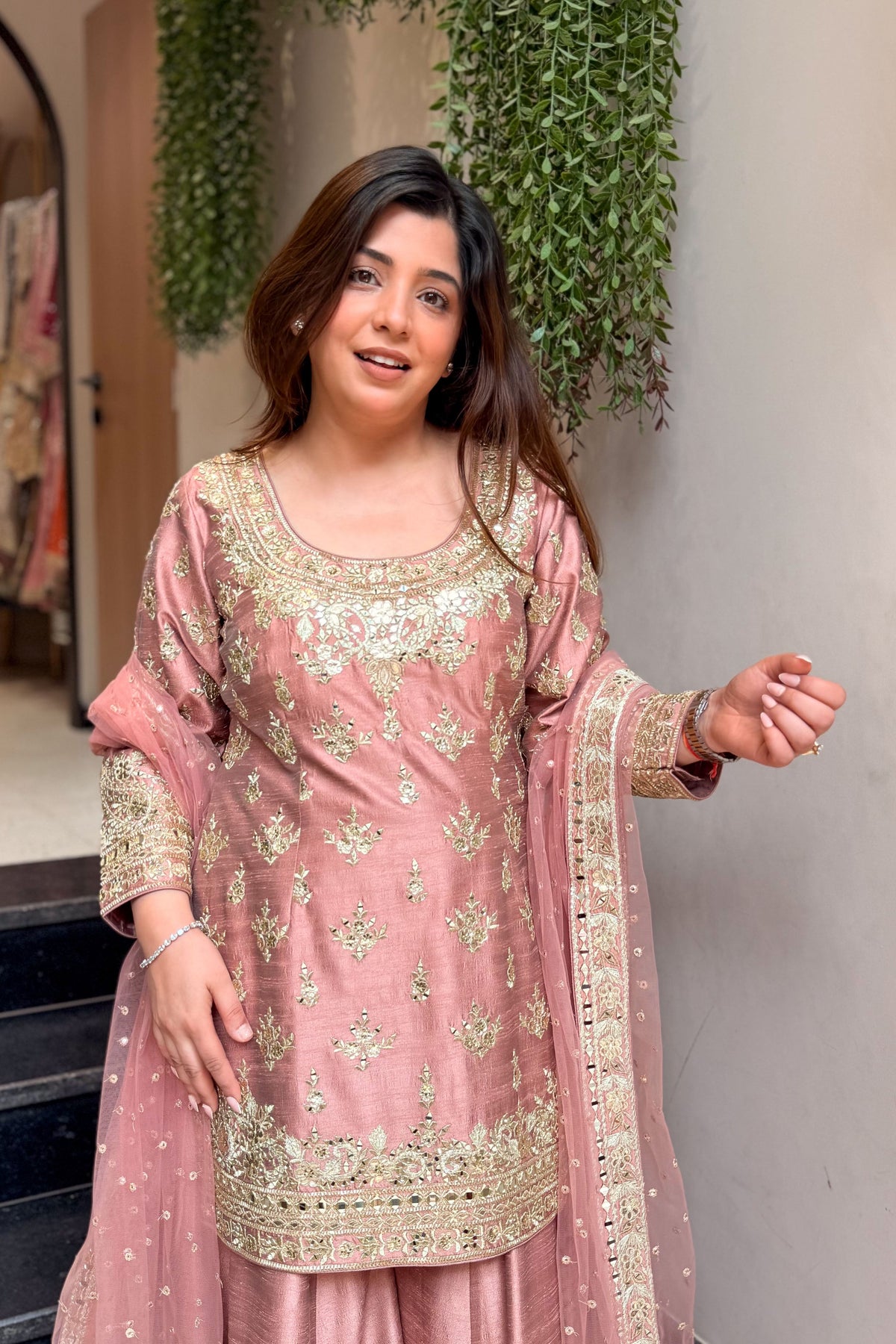 Zarisha Hand Embroidered Garara Set