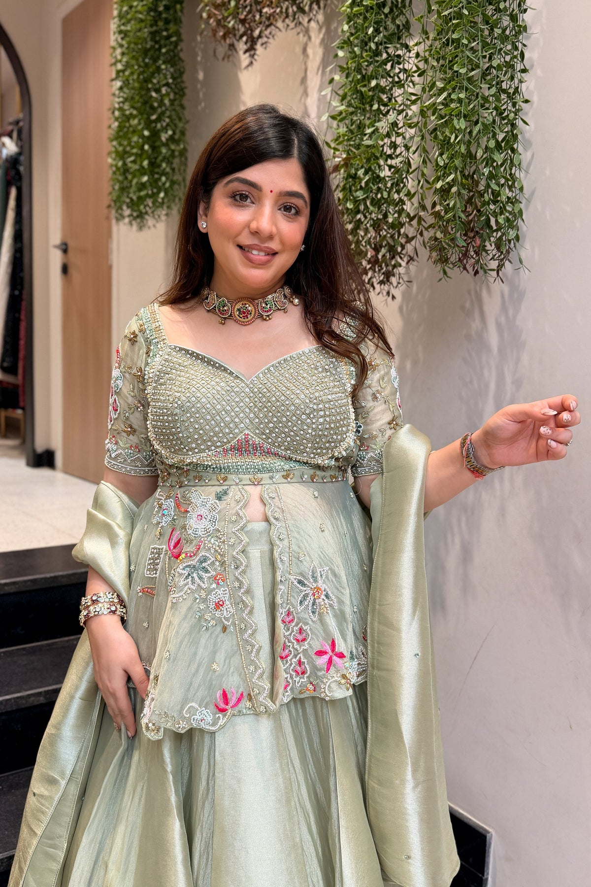Samvya Hand Embroidered Lehenga