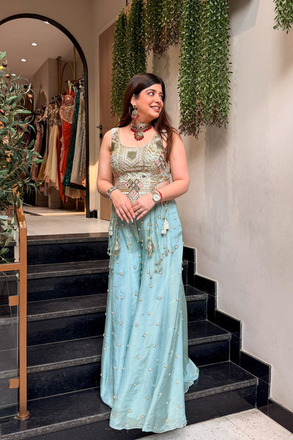 Faryal Hand Embroidered Co ord Set