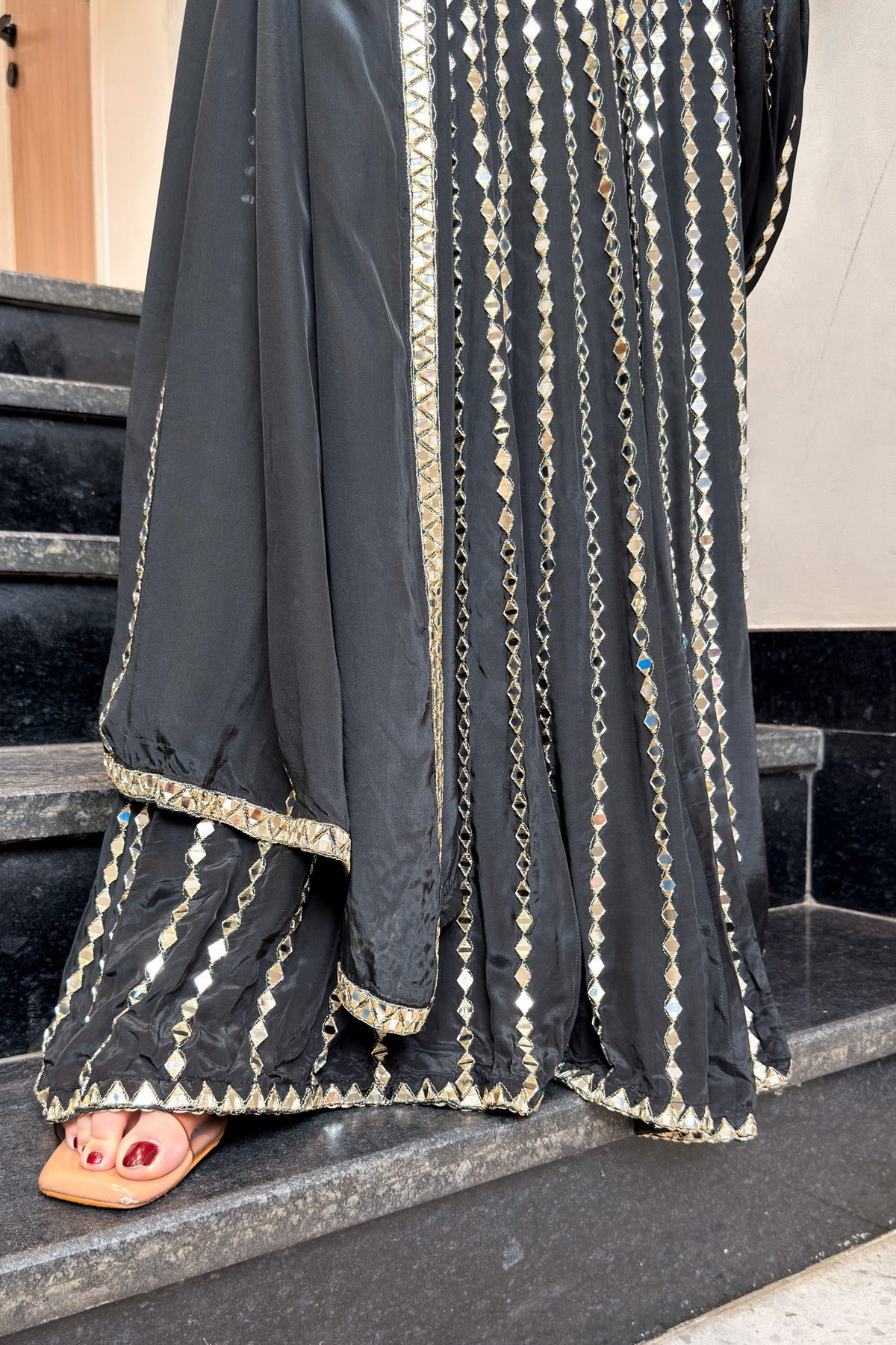 Vainavi Hand Embroidered Drape Saree