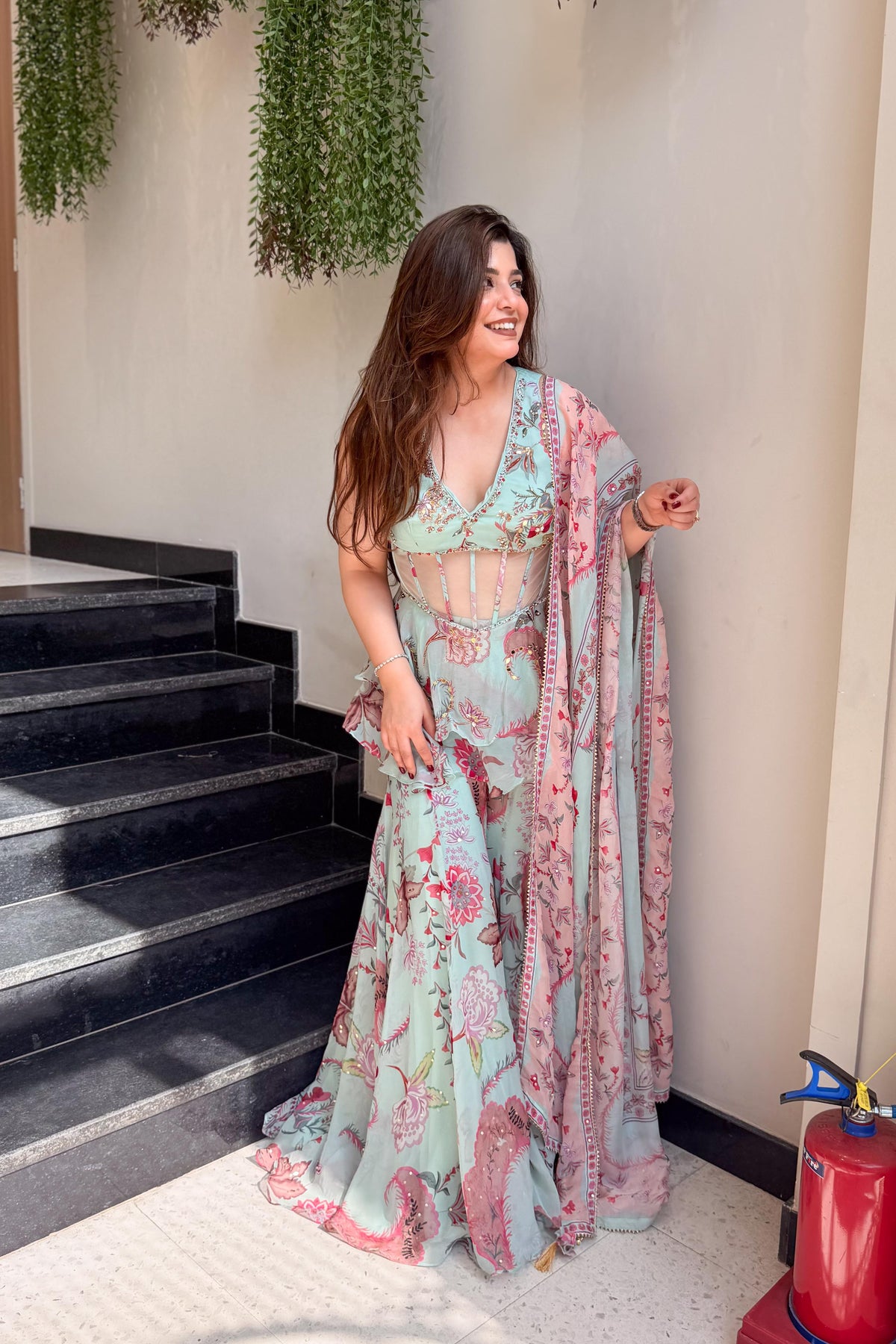 Mysha Floral Printed Garara Set