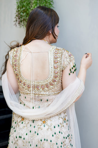 Zarmin Hand Embroidered Garara Set